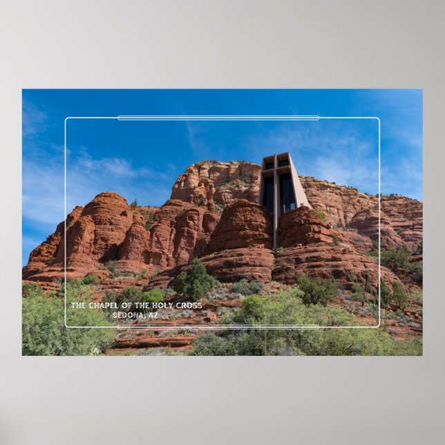 Kapelle des Heiligen Kreuzes, Arizona Poster (Vorne)