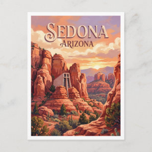 Kapelle des Heiligen Kreuzes Sedona Arizona Postkarte
