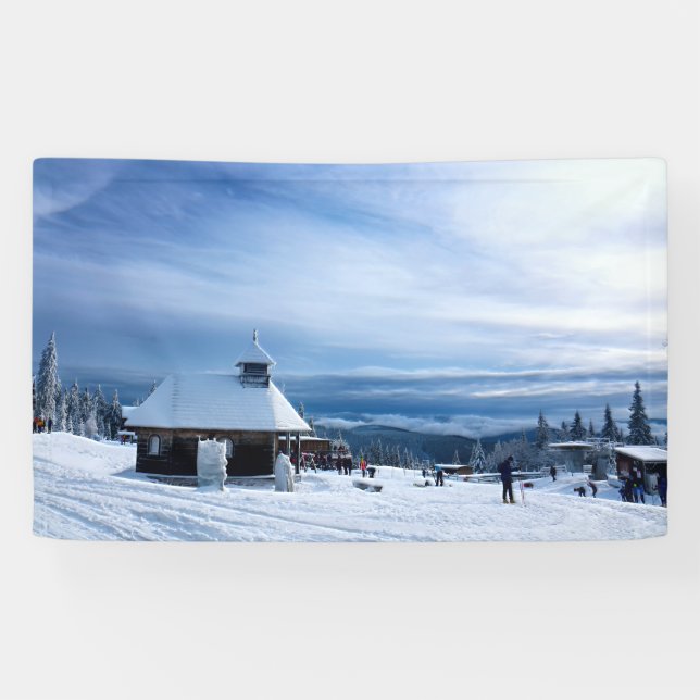 Kapelle im Alpenschnee Banner (Horizontal)