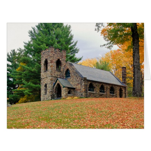 Kapelle im Herbst (Vorderseite (Horizontal))