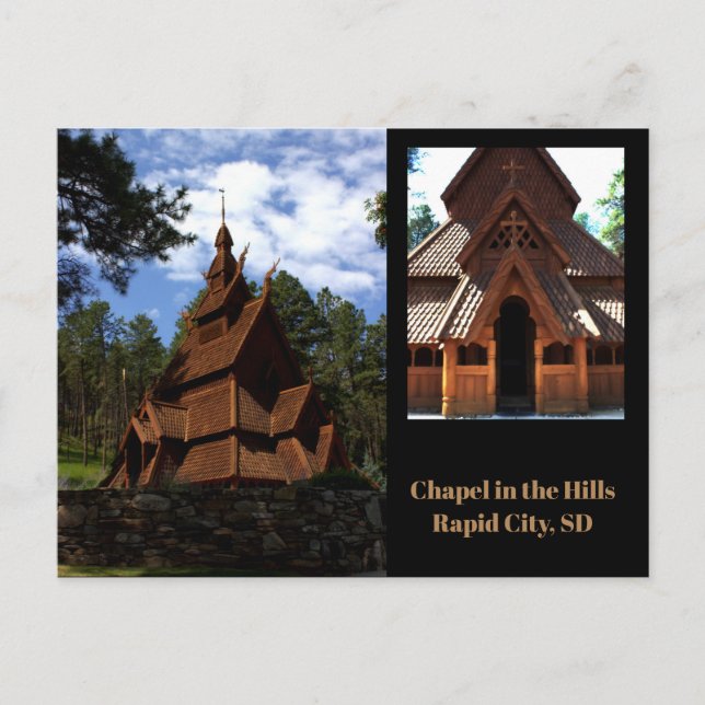 Kapelle in den Hügeln Postkarte (Vorderseite)