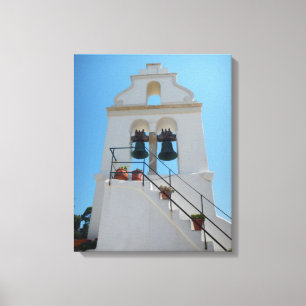 Kapelle in der Mäuseinsel, Korfu, Griechenland Leinwanddruck