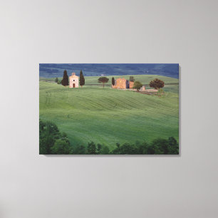 Kapelle San Quirico d'Orcia, Toskana, Italien Leinwanddruck