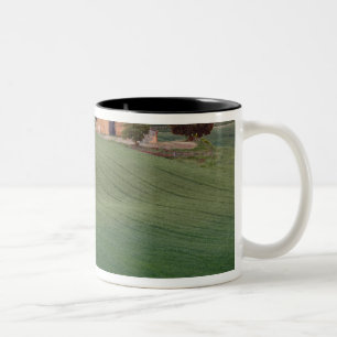 Kapelle San Quirico d'Orcia, Toskana, Italien Zweifarbige Tasse