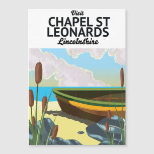Kapelle st Leonards, Lincolnshire Ferienposter. Magnetkarte
