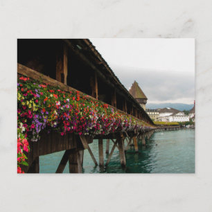 Kapellen-Brücke, Luzerne, die Schweiz - Postkarte