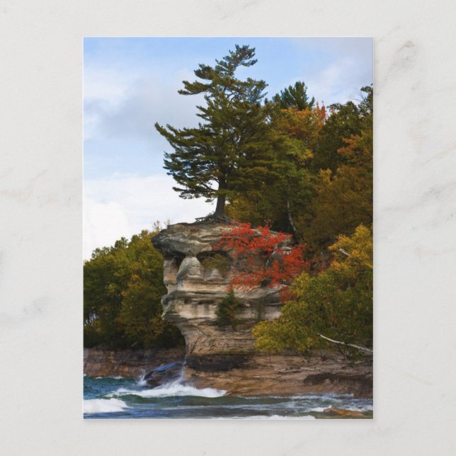 Kapellgestein im Herbst Postkarte (Vorderseite)