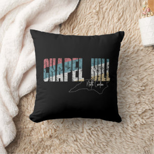 Kapellhügel North Carolina Cooles Retro geerbt Kissen