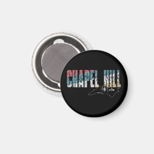 Kapellhügel North Carolina Cooles Retro geerbt Magnet