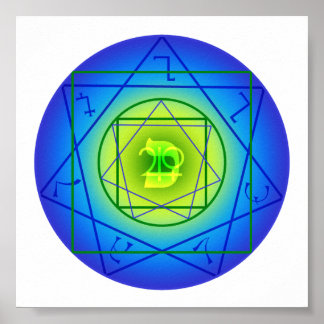 Kaph Sigil - Geld, Expansion, Schönheit Poster
