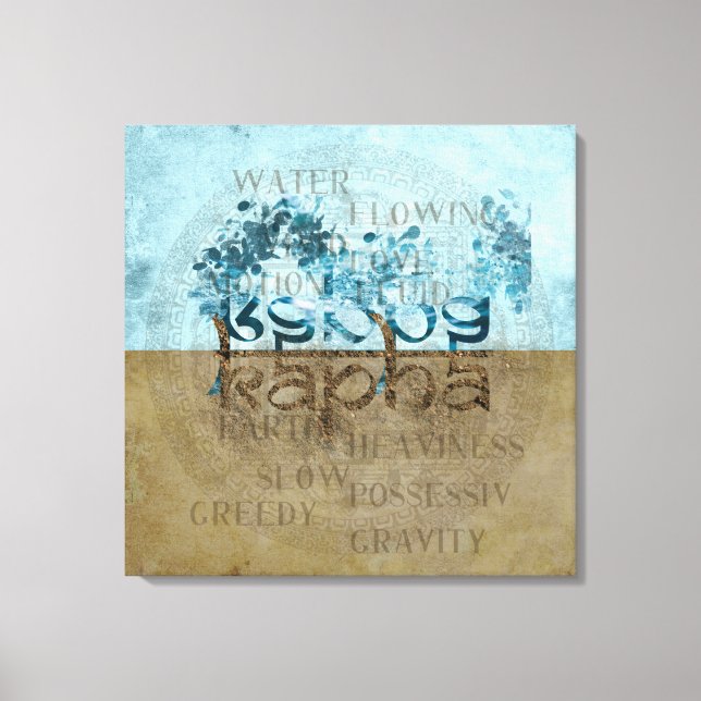 KAPHA DOSHA - Wrapped Canvas Leinwanddruck (Vorderseite)