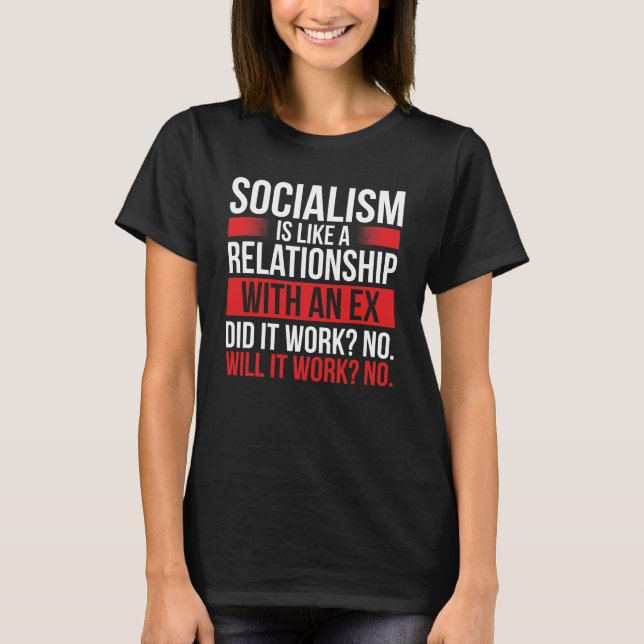 Kapitalismus Antisozialismus Freier Markt Lover T-Shirt (Vorderseite)