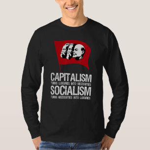Kapitalismus gegen Sozialismus Antikommunistisch P T-Shirt