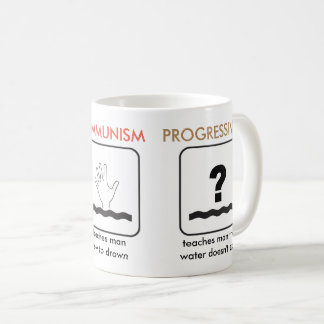 Kapitalismus-Kommunismusprogressivism-Tasse Kaffeetasse