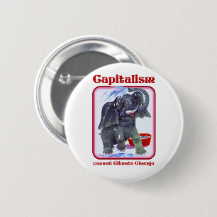 Kapitalismus verursachte den Klimawandel Button