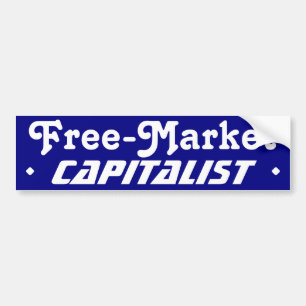Kapitalist des freien Marktes Autoaufkleber