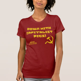 Kapitalistischer die Ironie-T - Shirt der Frauen
