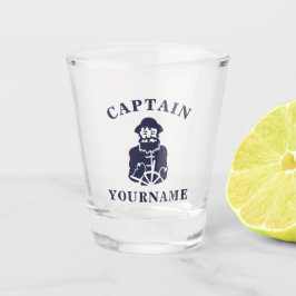Kapitän Alte Kontrolle mit Ihrem Namen Shotglas Schnapsglas