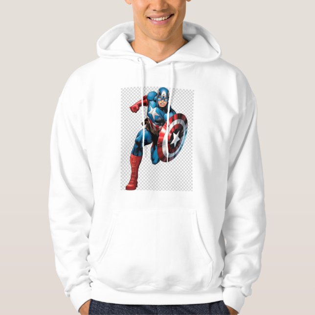 Kapitän Amerika Hoodie (Vorderseite)