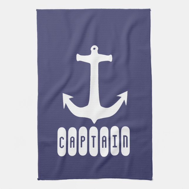 Kapitän Anchor Sea Sailing Geschirrtuch (Vertikal)