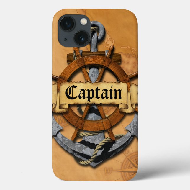 Kapitän Anchor und Rad Case-Mate iPhone Hülle (Rückseite)