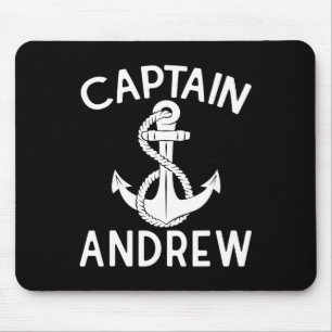 Kapitän Andrew Boot Boot Yacht Schiff Anker  Mousepad