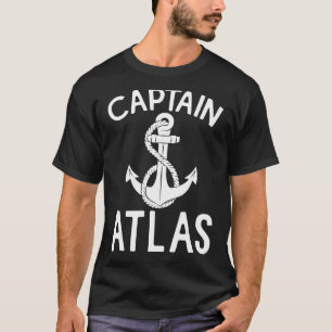 Kapitän Atlas Schiff Segelyacht T-Shirt