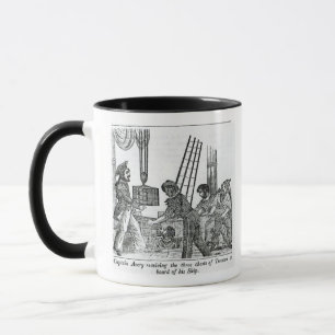 Kapitän Avery, das drei Kästen Schatz empfängt Tasse