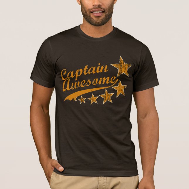 Kapitän Awesome T-Shirt (Vorderseite)