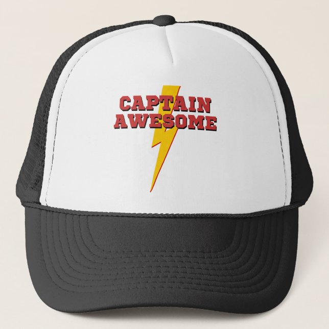 Kapitän Awesome Truckerkappe (Vorderseite)