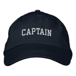Kapitän bestickt Baseball Hat / Cap - Marine Bestickte Baseballkappe