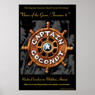 Kapitän Coconut Bands Official"Gold" Cd Plakat