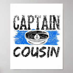 Kapitän Cousin Yacht Besatzung Boot Schiff Poster