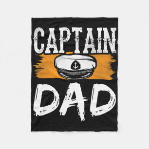 Kapitän Dad Yacht Boot Crew Schiff Vater Daddy Pap Fleecedecke