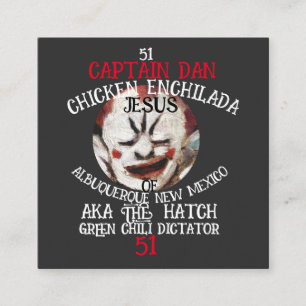 KAPITÄN DAN CHICKEN ENCHILADA JESUS ALBUQUERQUE NM BEGLEITKARTE
