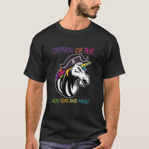 Kapitän der Hohen See und Magischer Lustiger Pirat T-Shirt