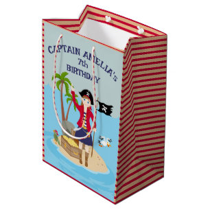 Kapitän der Piratenschiff-Geburtstagspartei Mittlere Geschenktüte
