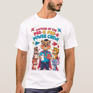 Kapitän der Pre-K Power Crew T-Shirt