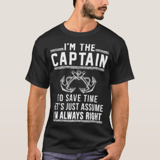 Kapitän des Bootes T-Shirt
