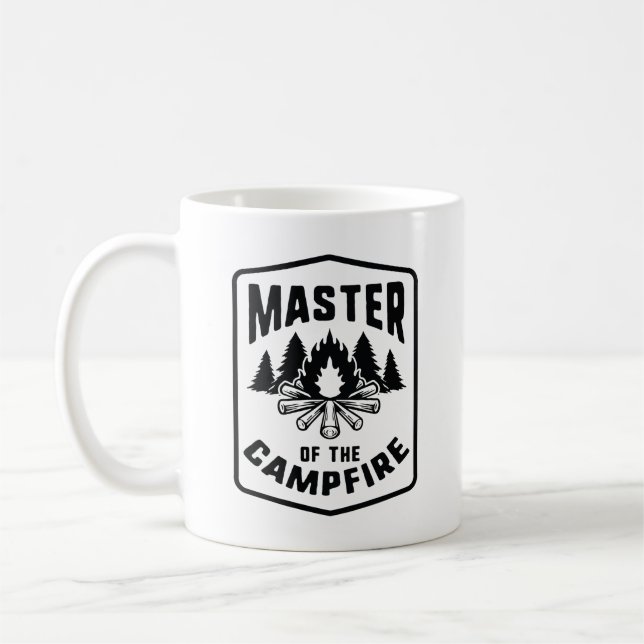 Kapitän des Campfeuers Kaffeetasse (Links)