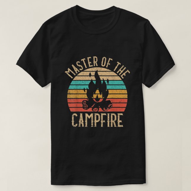 Kapitän des Campfeuers T-Shirt (Design vorne)