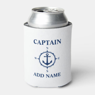 Kapitän des Nautical Compass Anchor Name oder Boo Dosenkühler