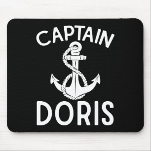 Kapitän Doris Anker Boot Bootfahren Yacht Schiff Mousepad