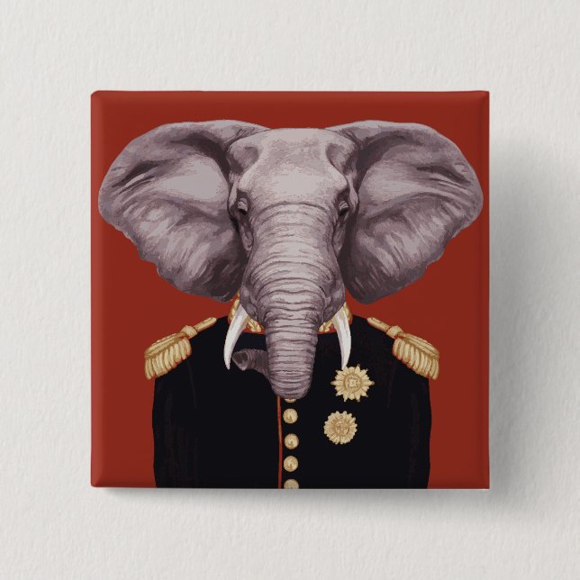Kapitän Elephant Button (Vorderseite)