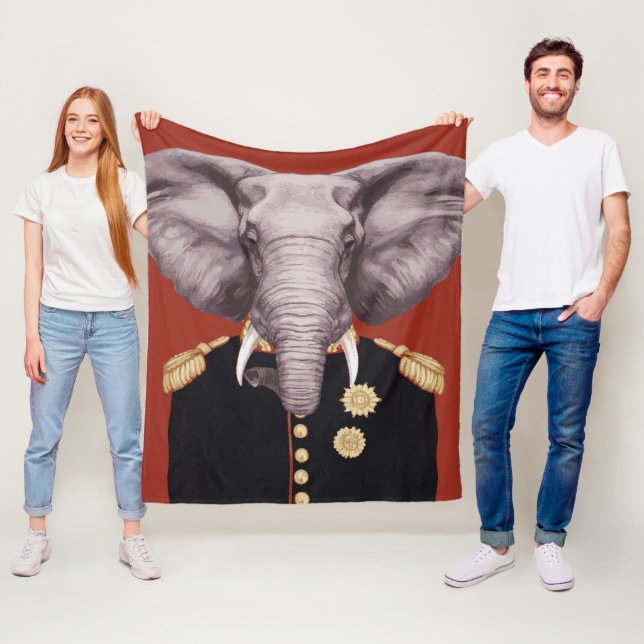 Kapitän Elephant Fleecedecke (Beispiel)