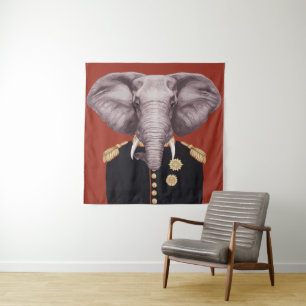 Kapitän Elephant Wandteppich