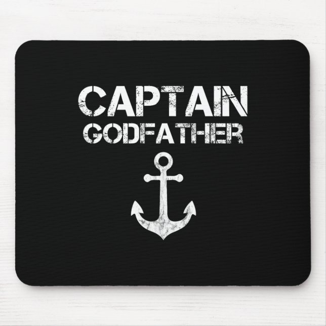 Kapitän GodVater Pontoon Seesailor Fischerboot Mousepad (Vorne)