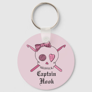 Kapitän Hook Skull u. Häkelarbeit-Haken Schlüsselanhänger