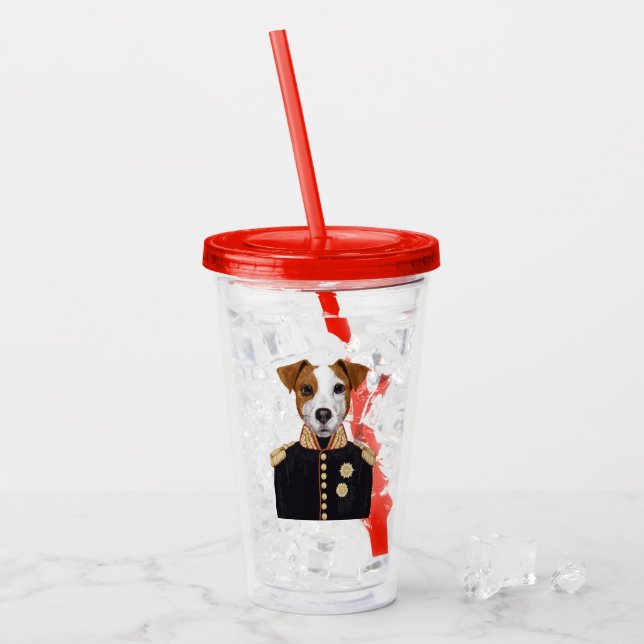 Kapitän Jack Russell Acryltrinkbecher (Vorderseite Ice)