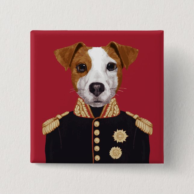 Kapitän Jack Russell Button (Vorderseite)